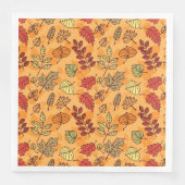 Najaarblad patroon servetten (Voorkant)