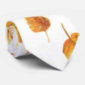 Najaarblad patroon stropdas (Opgerold)