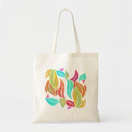 Najaarblad patroon tote bag (Voorkant)