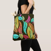 Najaarblad patroon tote bag (Dichtbij)