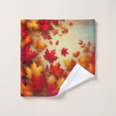 Najaarbladeren Bad Handdoek (Wasdoekje)