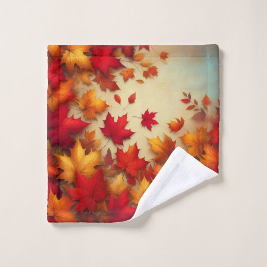 Najaarbladeren Bad Handdoek (Wasdoekje)