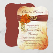 Najaarbladeren Bridal Shower Uitnodiging (Voorkant / Achterkant)