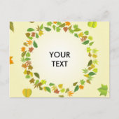 Najaarbladeren Briefkaart (Voorkant)