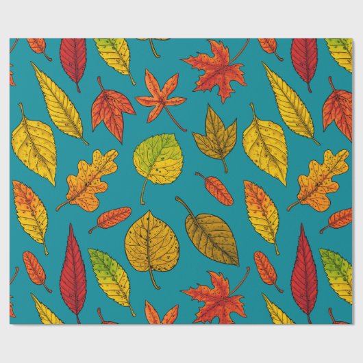 Najaarbladeren Cadeaupapier (Vlak)