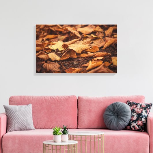 Najaarbladeren Canvas Afdruk (Insitu (Woonkamer))