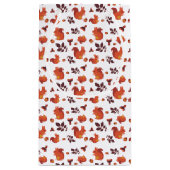 Najaarbladeren, eikels en eekhoorns klein cadeauzakje (Achterkant)