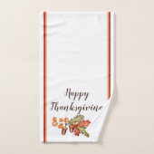 Najaarbladeren en eikels, aangepast handdoek (Handdoek)