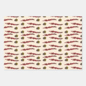 Najaarbladeren en eikels inpakpapier vel (Voorkant)