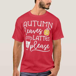 Najaarbladeren en latten: pompoenkruid t-shirt
