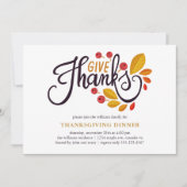 Najaarbladeren en Thanksgiving van bessen Kaart (Voorkant)