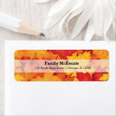 Najaarbladeren Etiket (Insitu)