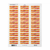 Najaarbladeren Etiket (Full Sheet)