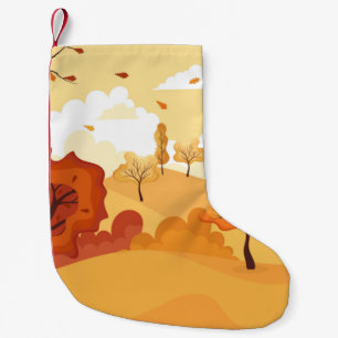 Najaarbladeren. Geel herfsttuinblad, rode fa Kleine Kerstsok