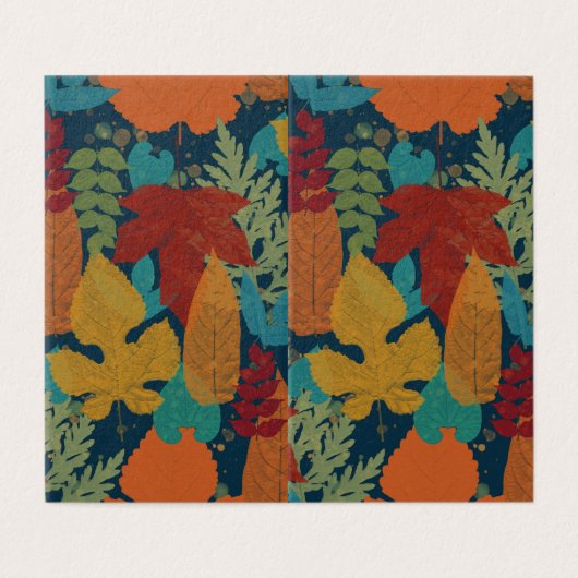 Najaarbladeren Kaart (Buitenkant ongevouwen)
