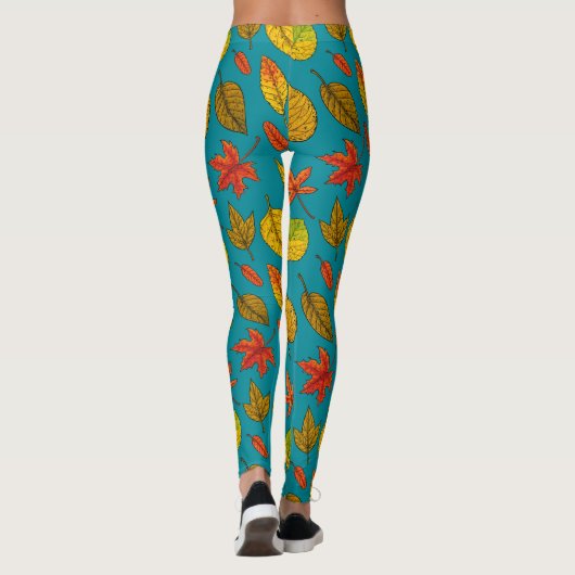 Najaarbladeren Leggings (Achterkant)