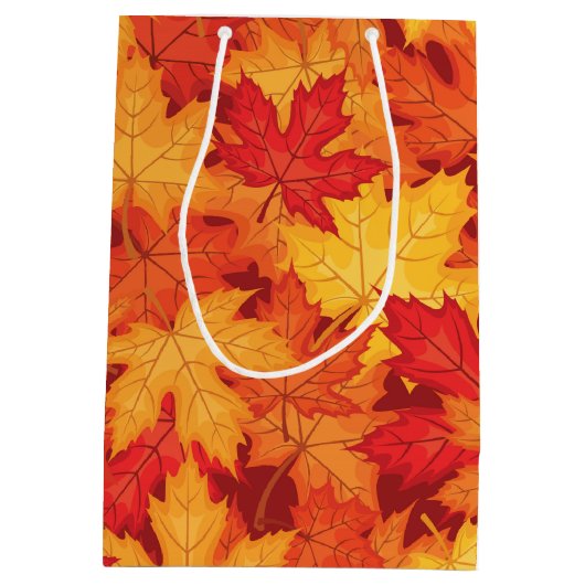 Najaarbladeren Medium Cadeauzakje (Achterkant)