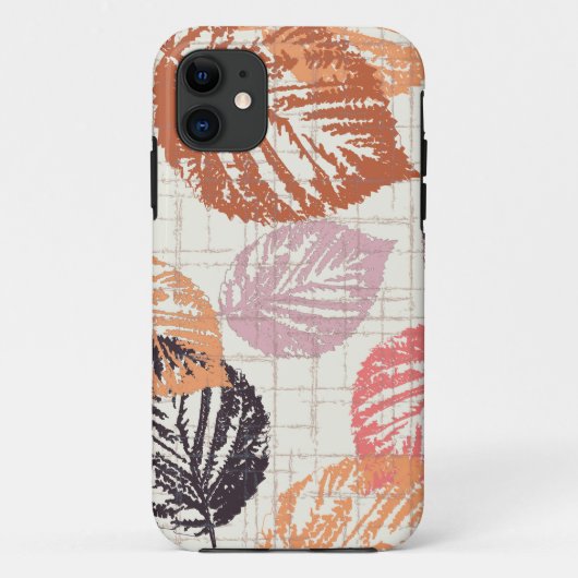 Najaarbladeren op beige. Case-Mate iPhone case (Achterkant)