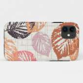 Najaarbladeren op beige. Case-Mate iPhone case (Achterkant (horizontaal))