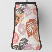 Najaarbladeren op beige. golfheadcover (Draai 90)