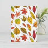 Najaarbladeren op wit (Staand voorkant)