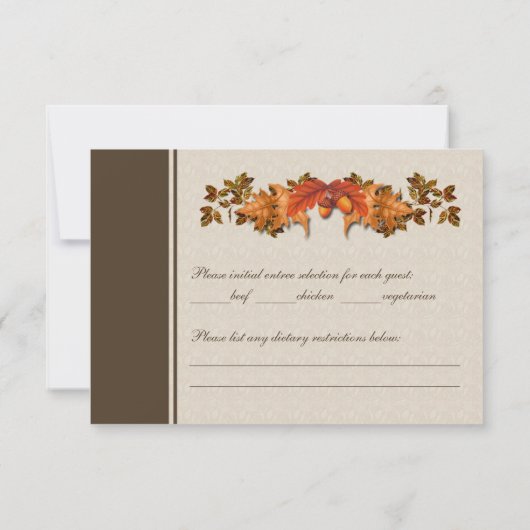 Najaarbladeren RSVP (Achterkant)