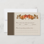 Najaarbladeren RSVP Kaartje (Achterkant)