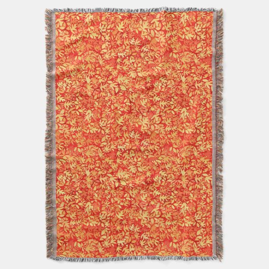 Najaarbladeren, sinaasappel en goud deken (Voorkant Verticaal)