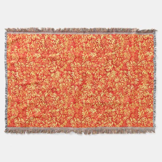 Najaarbladeren, sinaasappel en goud deken (Voorkant)