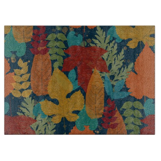 Najaarbladeren Snijplank (Voorkant)