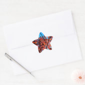 Najaarbladeren Ster Sticker (Envelop)