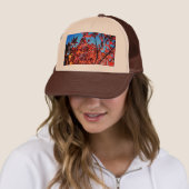 Najaarbladeren Trucker Pet (In situ)