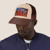 Najaarbladeren Trucker Pet (In situ)