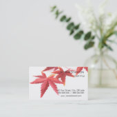 Najaarbladeren Visitekaartje (Staand voorkant)