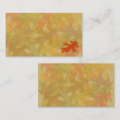 Najaarbladeren, visitekaartjes (Voorkant / Achterkant)