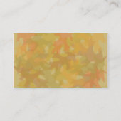 Najaarbladeren, visitekaartjes (Achterkant)