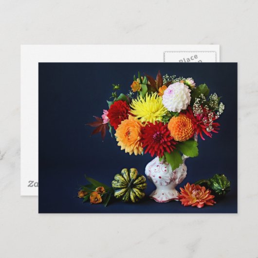 Najaarbloemen Briefkaart (Voorkant / Achterkant)