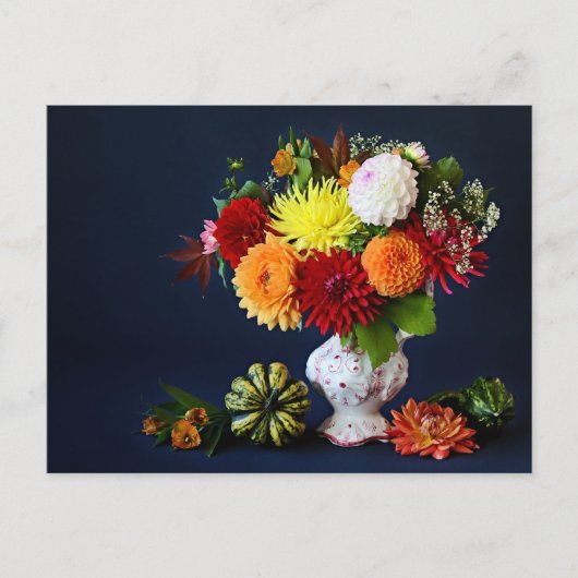 Najaarbloemen Briefkaart (Voorkant)