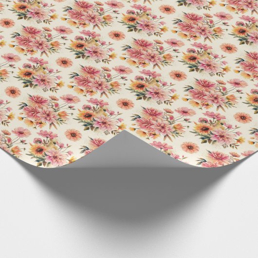 Najaarbloemen Cadeaupapier (Hoek)