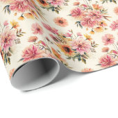 Najaarbloemen Cadeaupapier (Rol Hoek)