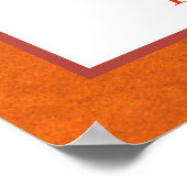 Najaarbloemen en sinaasappel herfst poster (Hoek)