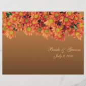 Najaarbloemen Gevouwen weddenschap (Voorkant)