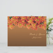 Najaarbloemen Gevouwen weddenschap (Staand voorkant)