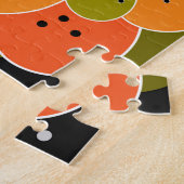 Najaarbloemen, herfst, bloem, illustratieworp legpuzzel (Zijkant)