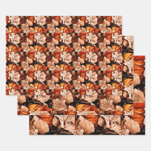 Najaarbloemen Inpakpapier Vel (Set)
