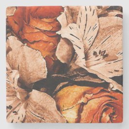 Najaarbloemen Stenen Onderzetter