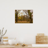 Najaarbomen afdrukken Poster landschap New York (Keuken)
