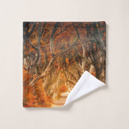 Najaarbosboombladeren bossen herfst bad handdoek