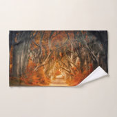 Najaarbosboombladeren bossen herfst bad handdoek (Handdoek)