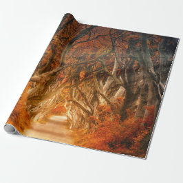 Najaarbosboombladeren bossen herfst cadeaupapier